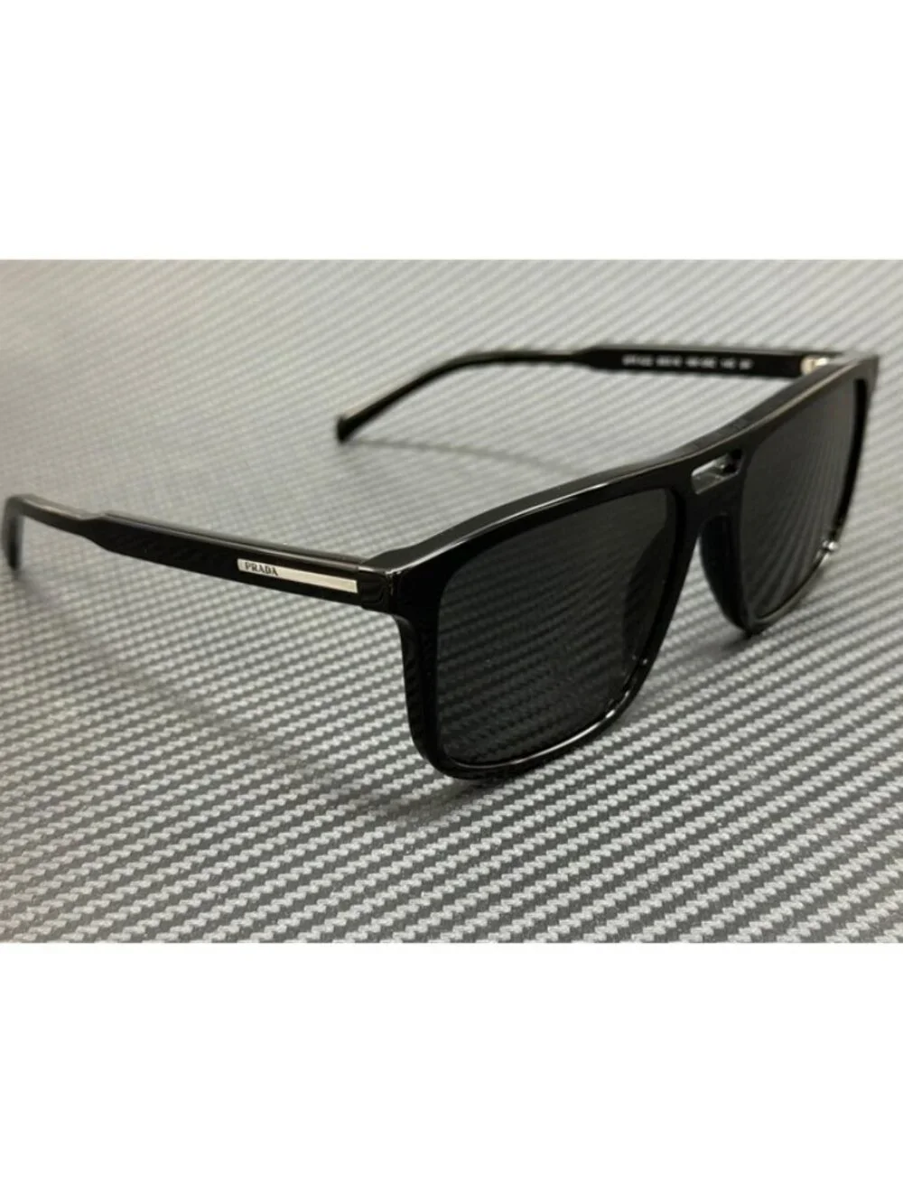New PRADA Men Black Sunglasses 58-18-145